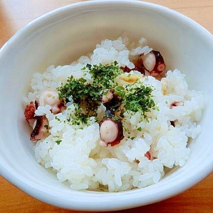 簡単♪生食用タコで❤炊き込みご飯♪（煮だこ）